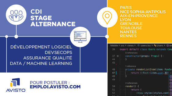 Offres d'emploi chez AViSTO